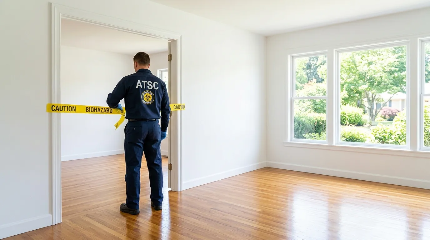 Certified biohazard cleanup crew performing Trauma Scene Cleanup in Ormond Beach